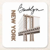 NEW YORK RECHTECKIGER PAPPUNTERSETZER (Vorderseite)