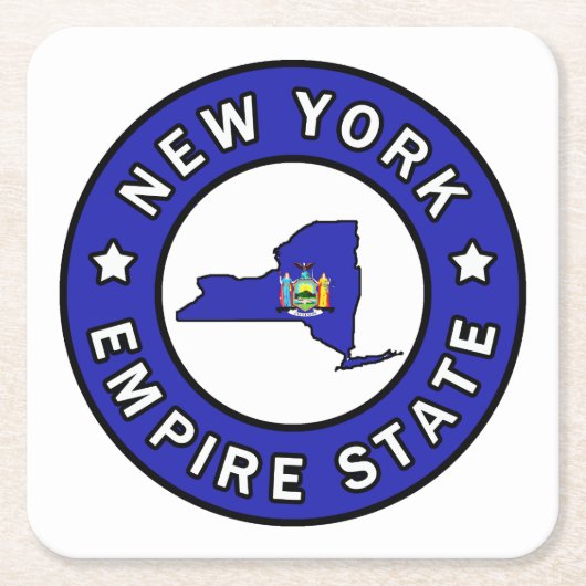 New York Rechteckiger Pappuntersetzer (Vorderseite)