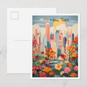 New York Reiseästhetik Postkarte