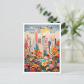 New York Reiseästhetik Postkarte (Stehend Vorderseite)