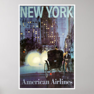 New York Reiseplakat Amerikanischer Druck NY Stadt Poster