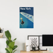 New York Reiseplakat Poster (Heimbüro)