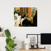 New York Restaurant c. 1922, Edward Hopper Poster (Heimbüro)