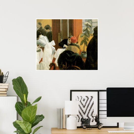 New York Restaurant c. 1922, Edward Hopper Poster (Heimbüro)