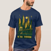 New York Retro Art Deco T-Shirt (Vorderseite)