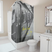 New York Retro U-Bahn-Duschvorhang Duschvorhang (Beispiel)