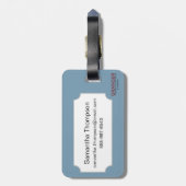 New York: Ritz Turm Gepäckanhänger (Rückseite vertikal)