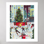 New York Rockefeller Center Christmas Skaten Poster (Vorne)