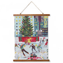 New York Rockefeller Center Weihnachts-Skaten Gest