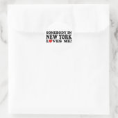 New York Runder Aufkleber (Tasche)