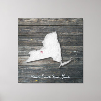 New York Rustic Stretched Canvas Print Leinwanddruck