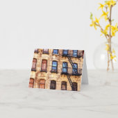 New York Rustikales Gebäude Karte (Gelbe Blume)