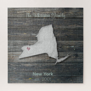 New York Rustikales Staaten-Puzzle Puzzle