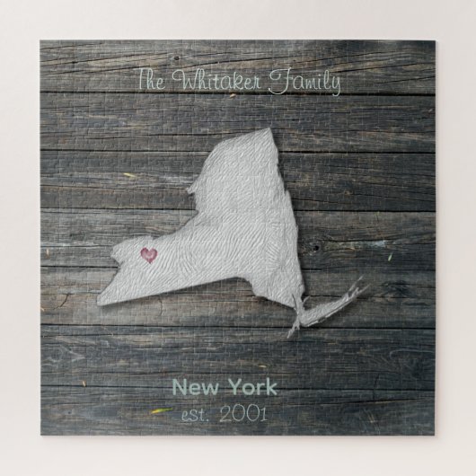 New York Rustikales Staaten-Puzzle  Puzzle (Vertikal)