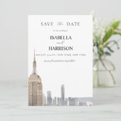 New York Save-the-Date-Vorlage Einladung (Stehend Vorderseite)