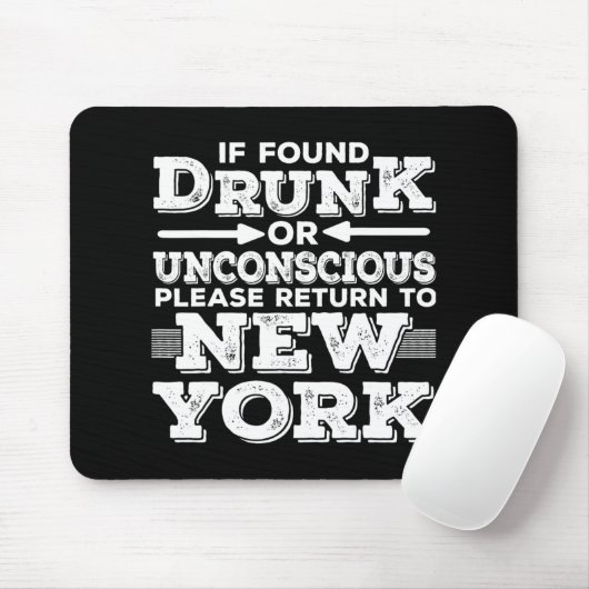 New York Sayings Funny Ny  Mousepad (Mit Mouse)