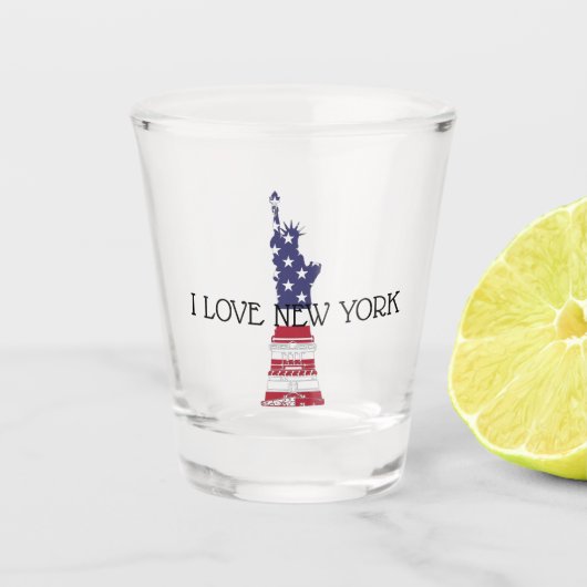 New York Schnapsglas (Vorderseite)