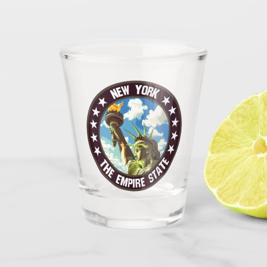 New York Schnapsglas (Vorderseite)