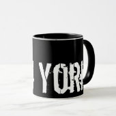 New York - Schwarz und Weiß im urbanen Stil Tasse (VorderseiteRechts)
