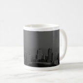 New York schwarz und weiß Kaffeetasse (VorderseiteRechts)