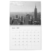 New York (Schwarz & Weiß) Kalender (Mär 2027)