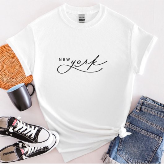 New York Script Staat Women's T - Shirt