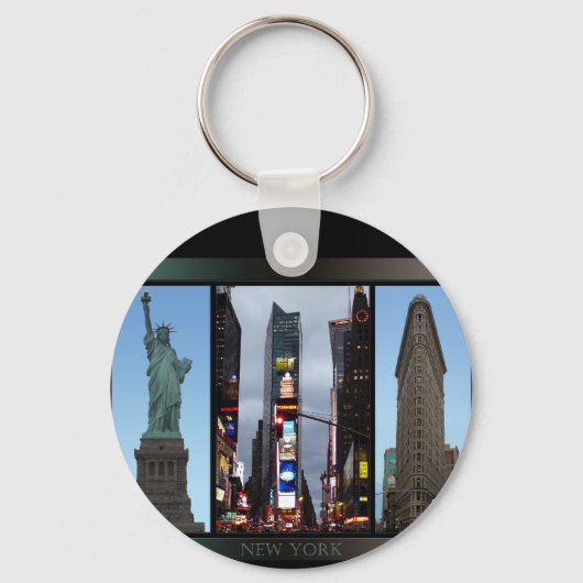 New York Sehenswürdigkeiten Key Chain New York Sou Schlüsselanhänger (Vorderseite)