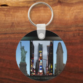 New York Sehenswürdigkeiten Key Chain New York Sou Schlüsselanhänger (Vorderseite)
