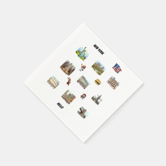 New York Serviette (Ecke)