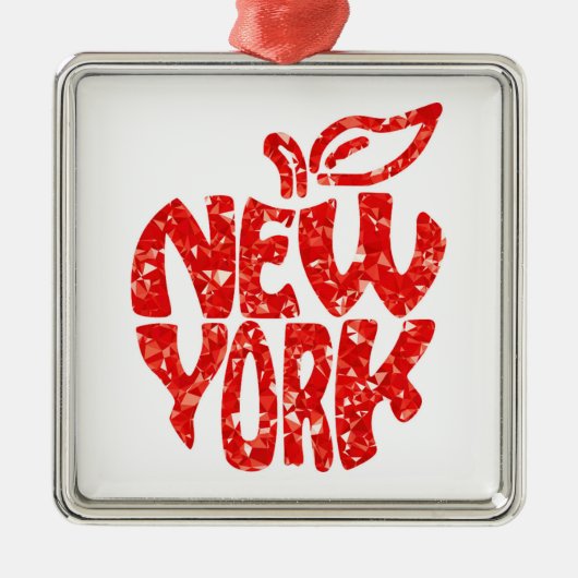 NEW YORK SILBERNES ORNAMENT (Vorne)