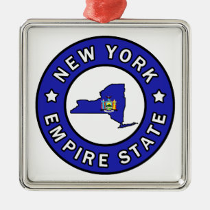 New York Silbernes Ornament