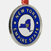 New York Silbernes Ornament (Rechts)
