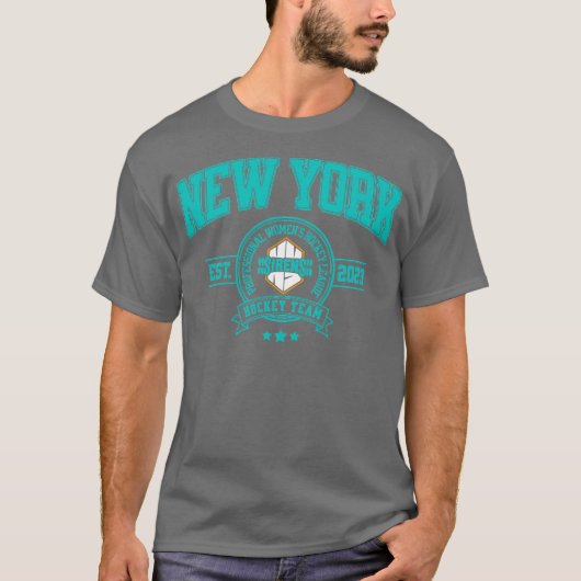 New York Sirens PWHL Hockey Team Design Womens spo T-Shirt (Vorderseite)