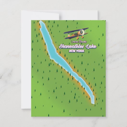 New York Skaneateles Lake Map (Vorderseite)