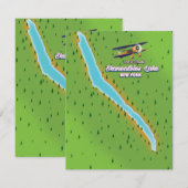 New York Skaneateles Lake Map (Vorne/Hinten)