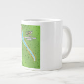 New York Skaneateles Lake Map Jumbo-Tasse (Vorderseite Rechts)