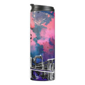 New York, Sky, City Thermosbecher (Nach rechts gedreht)