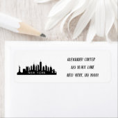 New York Skylin Silhouette Black Elegante Script (Insitu)