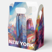 New York Skyline Abstrakt Art Geschenkschachtel (Geöffnet)