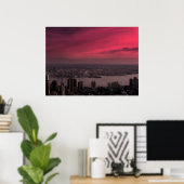 New York Skyline Alight Poster (Heimbüro)