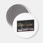 New York Skyline am Night Empire State Magnet (Vorderseite/Rückseite)