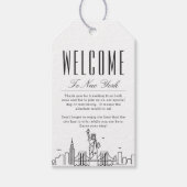 New York Skyline | Begrüßungstipps Geschenkanhänger (Vorderseite)