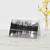 New York Skyline bei Nacht Karte (Gelbe Blume)
