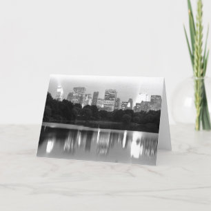 New York Skyline bei Nacht Karte