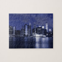 New York Skyline bei Nacht
