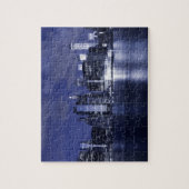 New York Skyline bei Nacht Puzzle (Vertikal)