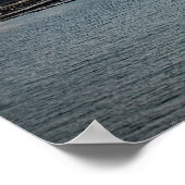 New York Skyline bei Sonnenuntergang Poster (Ecke)