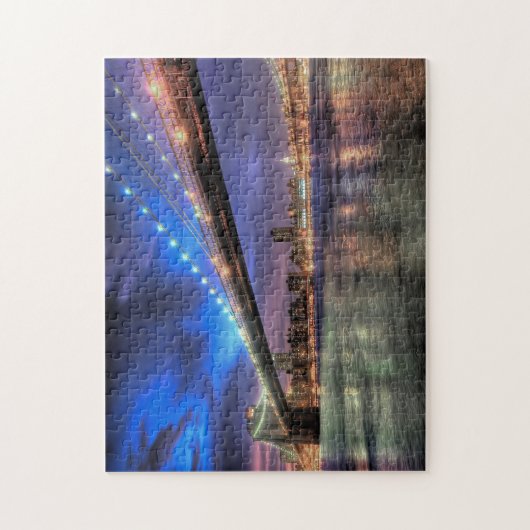 New York Skyline, Brooklyn Bridge Puzzle (Vertikal)