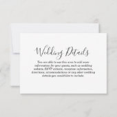 New York Skyline Brooklyn Wedding Reception Detail Einladung (Rückseite)