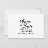 New York Skyline Brooklyn Wedding Save the Date Einladung (Rückseite)